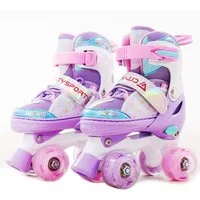 CITYSPORTS Rollschuhe Verstellbar Inliner Leucht Inlineskates für Mädchen/Jungen, mit Leuchtenden Rädern,Geschenke für Mädchen/Jungen