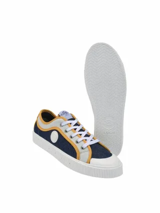 Sanjo Herren K200 Low-Cut Gelb 100 % Baumwolle (bio)