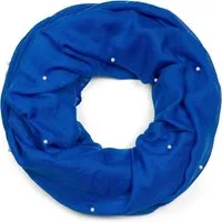 styleBREAKER Loop Loop Schal mit Perlen Applikation, (1-St)