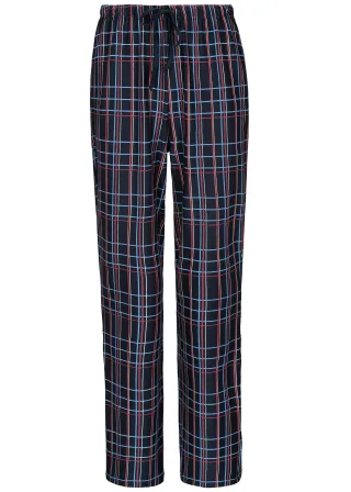 BASEFIELD - He.-Pants Feininterlock ink check - Gr. - S