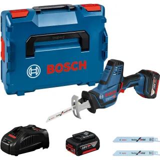 Bosch Akku-Säbelsäge GSA 18 V-LI C, mit 2 x 5.0 Ah Li-Ion Akku, L-BOXX - 06016A5002