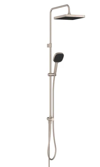 VitrA Core Square Duschsystem mit Kopf- und Handbrause Wandmontage Nickel gebürstet,A4591934EXP A4591934EXP