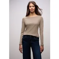 STREET ONE Langarmshirt Style Lanea mit U-Boot Ausschnitt