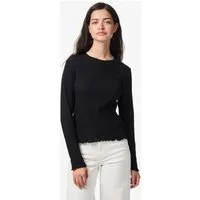 pieces Langarmshirt PCMARIE LS O-NECK POIN TOP JRS NOOS BC