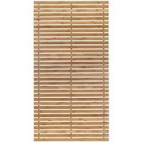 Kleine Wolke Badematte Level Holzmatte, Badvorleger, Höhe 8 mm, rutschhemmend beschichtet, fußbodenheizungsgeeignet, Bambus, rechteckig, 100% Bambus