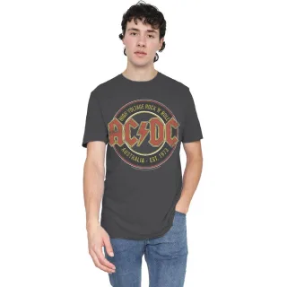 AC/DC - "Est. '73" T-Shirt für Herren/Damen Unisex (Holzkohle)
