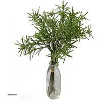 Kunstblume Rosmarin in Vase Kunstpflanze Flora, HTI-Living, Höhe 35 cm, Kunstblume Dekoration