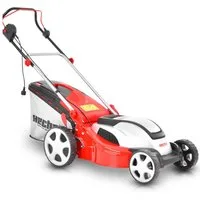 Hecht Elektrorasenmäher 1845 mit Mulchkit Stahlgehäuse, 46 cm Schnittbreite, 1800W, 30-75 mm Schnitthöhe