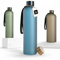LARS NYSØM Trinkflasche Blæst, Trinkflasche mit Hydrationsskala und Trageschlaufe