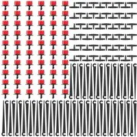 FELIXLEO Bewässerungssystem Bewässerung Tropfset 180 Stück Garten Tropfer Verbinder Halter, (1-tlg)