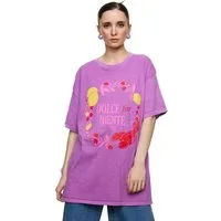 Worldclassca T-Shirt Worldclassca Oversized Print DOLCE FAR NIENTE T-Shirt Sommer Oberteil