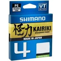 Shimano Angelschnur, 150 m Länge, Shimano KAIRIKI 4 150m Mantis Green 0,13mm/7,4kg geflochtene Angelschnur
