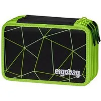 ergobag Federmäppchen Maxi Mäppchen, (41-tlg), mit Stiften befüllt