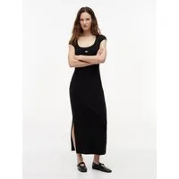 Tommy Jeans Maxikleid TJW MAXI BADGE DRESS EXT Baumwollmischung, figurbetont