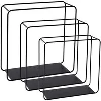 BERLINLODGE® Wandregal Würfelregal Hängeregal 3er-Set zur Wandmontage, Modernes Regal Wandmontage Würfelregal Hängeregal Wohnzimmer