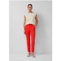 s.Oliver 7/8-Hose Hose Elegante Slim-Fit-Hose mit Tapered Leg und hohem Bund