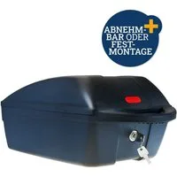 Diedrich Filmer GmbH Fahrradkoffer 2in1 Topcase 11L Fahrradkoffer Gepäckträger, Fahrradbox Box Top Case Helmkoffer Fahrrad-Helm Transportkoffer Griff