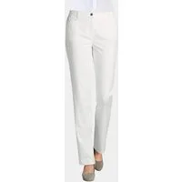 GOLDNER Stoffhose Baumwollhose mit Dehnbund Stoffhose mit Eingrifftaschen, Gürtelschlaufen und Knöchellänge