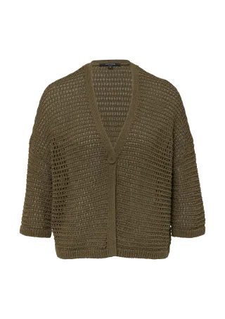 comma - Strickjacke braun - Gr. - M