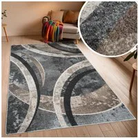 OTTO home Teppich Flow, geometrisches Design, rechteckig, Höhe: 9 mm, grafisch, abstrakt, elegant, Wohnzimmer, Schlafzimmer