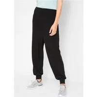 bonprix Sweathose aus Polyester, Viskose und Elasthan, lockere Passform, Casual Stil