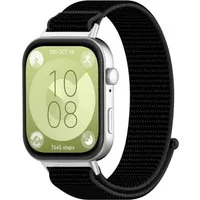 Wigento Smartwatch-Armband Nylon Klettverschluss für Huawei Watch Fit 5 4 / 5 4 Pro / 3 Uhr Band, Outdoor Armband, Verstellbar