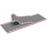 Karat Bodenschutzmatte Kabelmatte mit Warnumrandung, Bodenschutz, 100% Polyamid