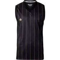 Stark Soul® Trainingsshirt Ärmelloses Sport T-Shirt "Pinstripes" mit V-Ausschnitt mit Logo-Print