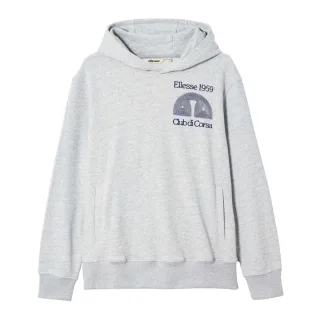 Ellesse - "Club Di Corsa" Kapuzenpullover für Herren (Hellgrau meliert)