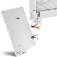 Juskys Insektenschutz-Fensterrahmen Fliegenschutzgitter, individuell kürzbar, pflegeleicht