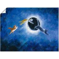 Artland Poster In der Nacht sind alle Katzen grau, Haustiere (1 St), ohne Rahmen