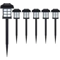 monzana LED Solarleuchte, Gartenleuchten, 6er Set Solarlampen für Außen Wetterfest mit Erdspiess Garten Balkon