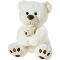 Heunec® Kuscheltier Misanimo, Bär mit Baby, creme