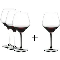 RIEDEL THE WINE GLASS COMPANY Rotweinglas Extreme Pinot Noir 4er Set, Kristallglas