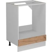 Vicco Herdumbauschrank R-Line, Goldkraft Eiche/Weiß, 60 cm ohne Arbeitsplatte (1-St)