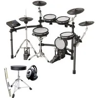 Nux E-Drum Nux DM-8 E-Drum Schlagzeug mit Zubehör-Set,Komplett Set, Inkl Zubehör