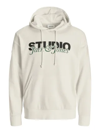 JACK&JONES - JJYUKI SWEAT HOOD BF moonbeam - Gr. - XXL