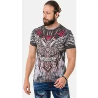 Cipo & Baxx T-Shirt T-Shirt mit Laserdruck