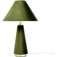 relaxdays Nachttischlampe Tischlampe mit Samtschirm, Ein-/Ausschalter, ohne Leuchtmittel, C