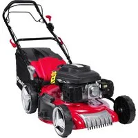 BRAST Benzinrasenmäher 7PS RED LINE mit Antrieb, 51 cm Schnittbreite, TÜV geprüft, 4 Takt OHV Motor 60L Fangkorb, massives Stahlgehäuse