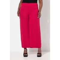 Ulla Popken Schlupfhose Chiffonhose doppellagig weites Bein Elastikbund