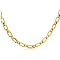 Made by Nami Gliederkette für Damen in Gold Edelstahl Sommer Schmuck, 40 + 5 cm Länge Geschenk für Sie Wasserfest