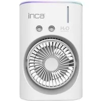 INCA Tischventilator IMF-10B, 15 cm Durchmesser, Tragbarer 6 Zoll Ventilator mit Sprühfunktion und LED