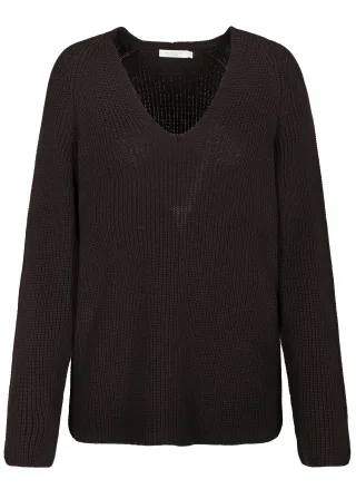 CLARINA - NOS V-Pullover, 1/1 Arm, uni - Gr. - 36