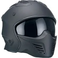 RALLOX Helmets Motorradhelm Motorradhelm Jethelm 726 schwarz matt