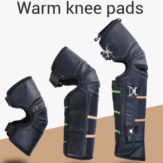Winter Motorcycle Leggings Guard Warm Windproof Knee Pads Adjustable Strap Cycling Riding Thickened Leg Warmers