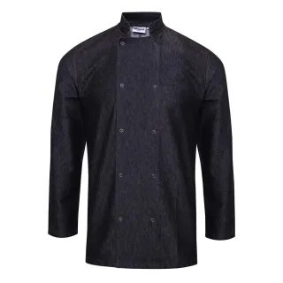 Premium - Kochjacke für Herren/Damen Unisex (Schwarz)