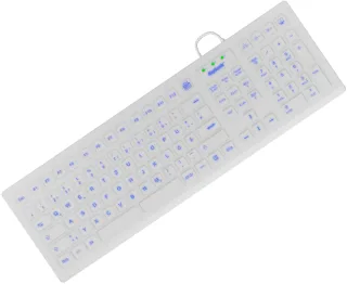 KeySonic KSK-8031INEL-Wh (DE) Hygienetastatur | 60798 | Industrietastatur - USB