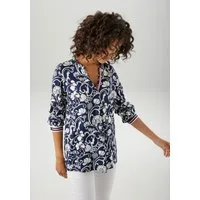 Aniston CASUAL Schlupfbluse mit fantasievollem, grafischen Blumendruck