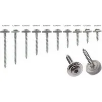 REISSER-Schraubentechnik GmbH Spenglerschraube Spengler-Schrauben 100St 4,5mm Durchmesser in verschiedenen Längen, (500 St), mit Dichtscheibe
